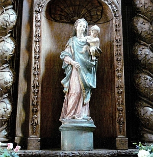 La Vierge à l'Enfant attribuée au frère Croulière ( ?).